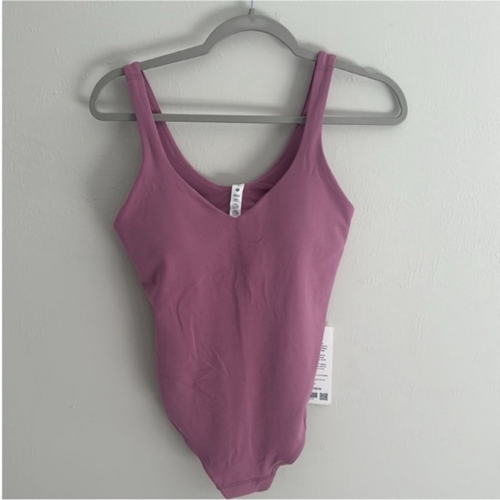 lululemon athletica Velvet Dust Scoop Neck  Thong Bodysuit